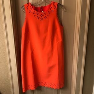Orange J. Crew dress